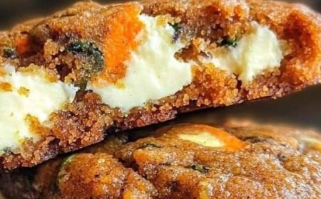 Zucchini Carrot Cake Cheesecake Cookies
