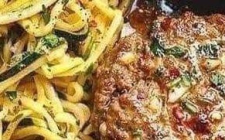 HAMBURGER STEAKS WITH ONION GRAVY