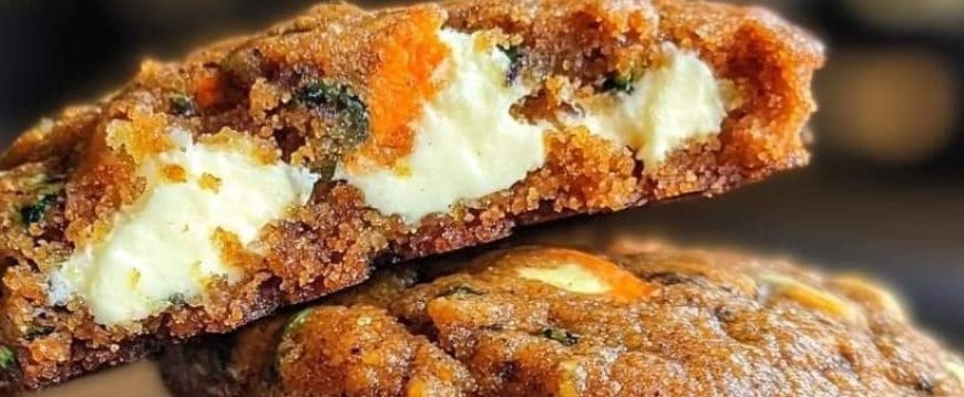 Zucchini Carrot Cake Cheesecake Cookies