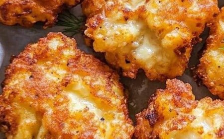 CHEESY CHICKEN FRITTERS