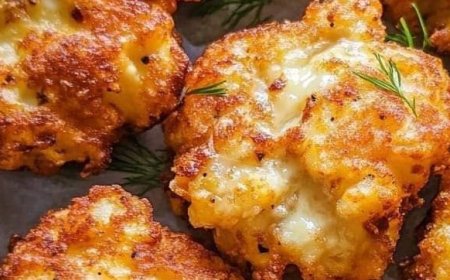 Cheesy Chicken Fritters