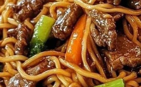 Beef Broccoli in Noodles Recipe