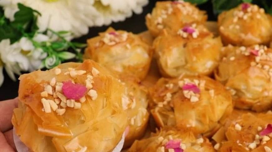 Almond and Coconut Phyllo Pastries with Honey