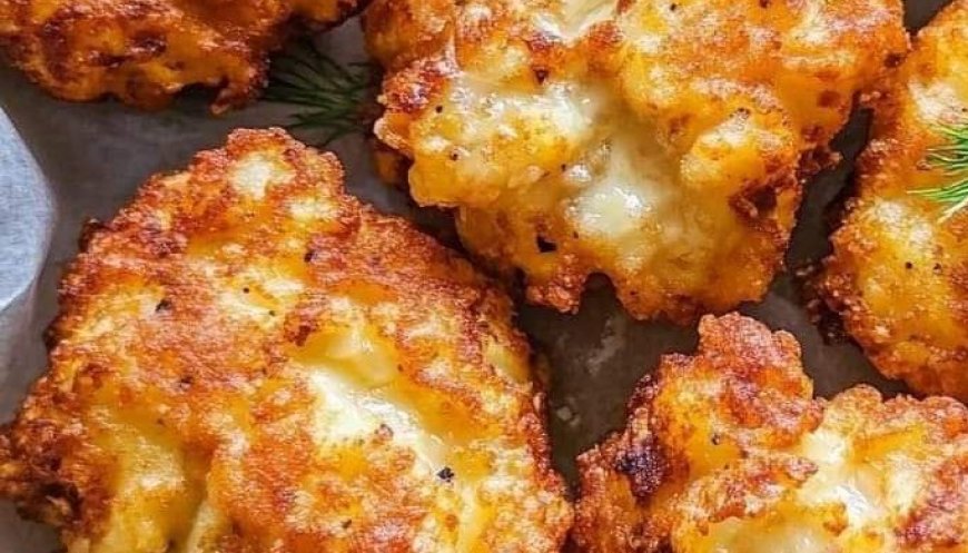 CHEESY CHICKEN FRITTERS