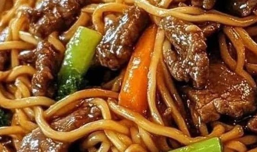 Beef Broccoli in Noodles Recipe