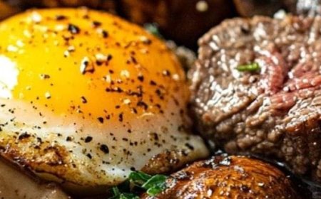Steak and Mushroom Breakfast Skillet