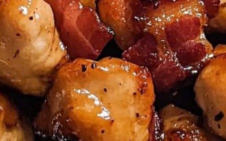 Maple Glazed Bacon Chicken Bites