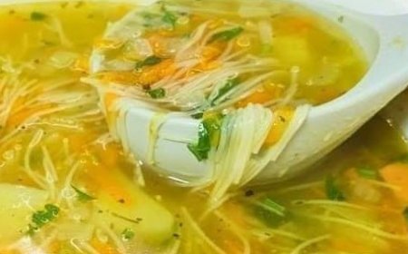 Recipe for a delicious vegetable soup.