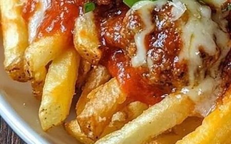 Italian Meatball Cheese Fries