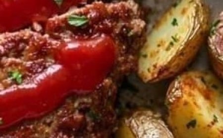 Classic Meatloaf with Roasted Potatoes