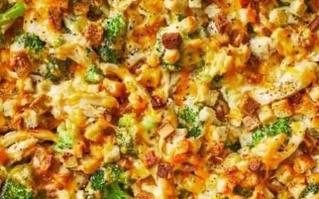 Cheesy Stuffed Zucchinis with Pineapple and Mushrooms