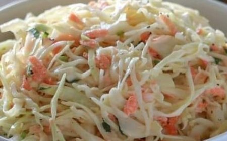 How to Make Coleslaw | Homemade Coleslaw Recipe (No Sugar and Healthy Oils)