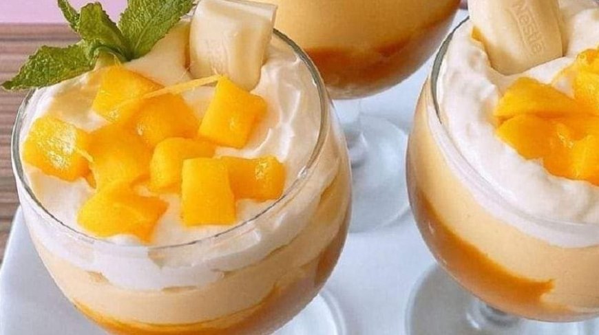 Easy Mango Dessert in the Blender with 3 Ingredients