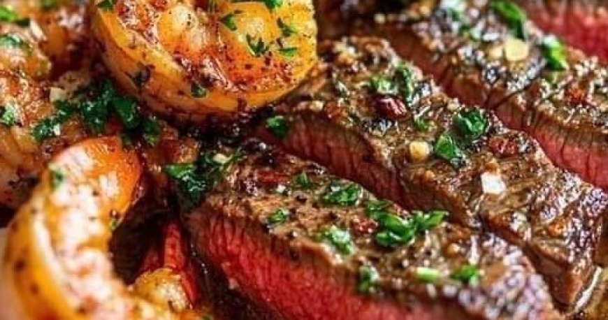 Cajun Shrimp and Steak Feast