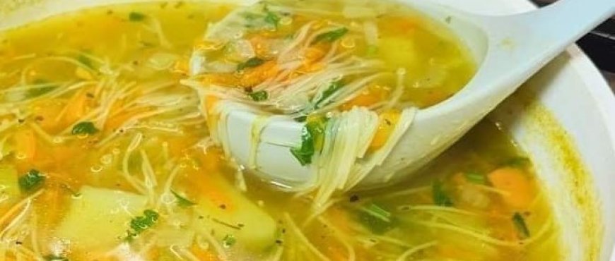 Recipe for a delicious vegetable soup.