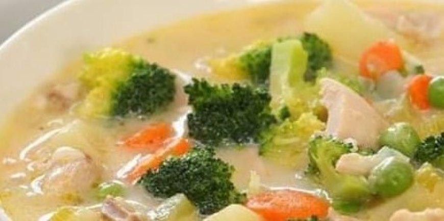 Creamy Chicken Soup with Vegetables