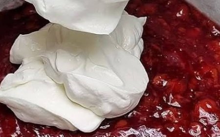 Cherry Pudding Cake with Sour Cream