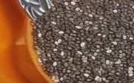 Chia seed milk drink