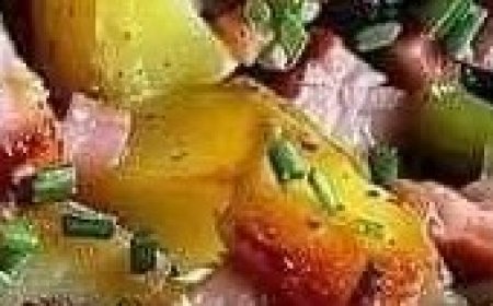 Crockpot Ham, Green Beans and Potatoes