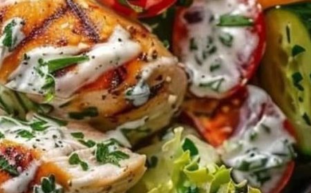 Mediterranean Delight: Tzatziki Chicken Salad