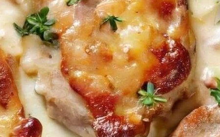 Smothered Pork Chop Scalloped Potato Casserole