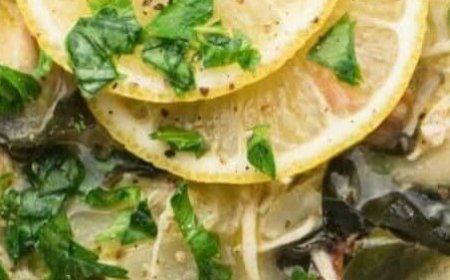 Healthy Greek Lemon Chicken Soup