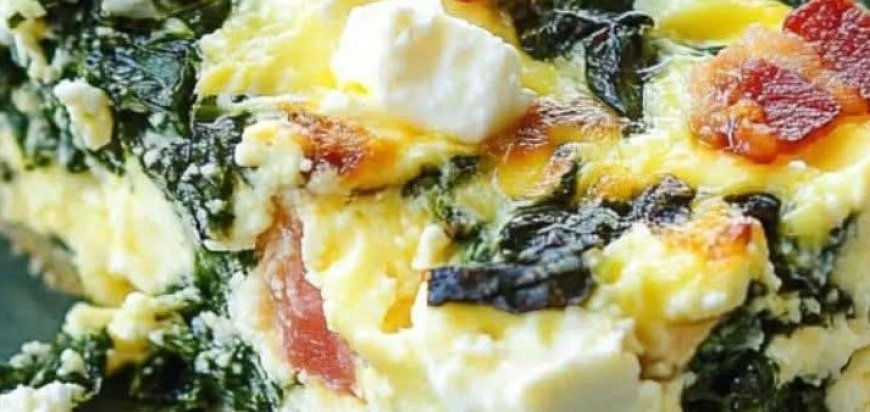 Spinach Feta Egg Bake