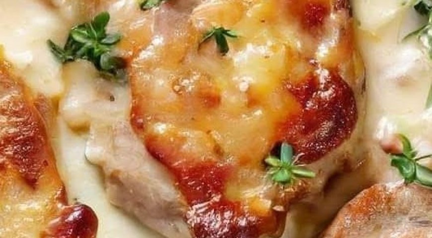 Smothered Pork Chop Scalloped Potato Casserole