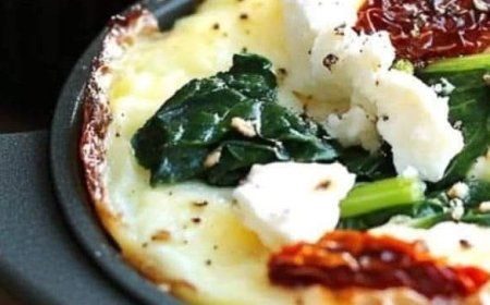Spinach Feta and Sun-Dried Tomato Egg Muffin Cups