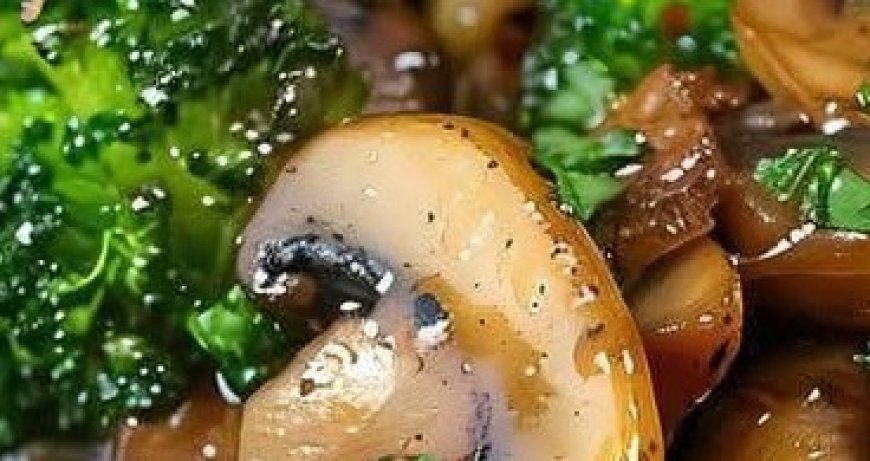 Garlic Mushrooms and Broccoli