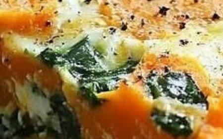 Sweet Potato & Spinach Bake