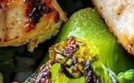 Grilled Chicken with Garlic Parmesan Sauce & Roasted Broccoli