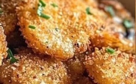 Golden Crunchy Breaded Mushrooms