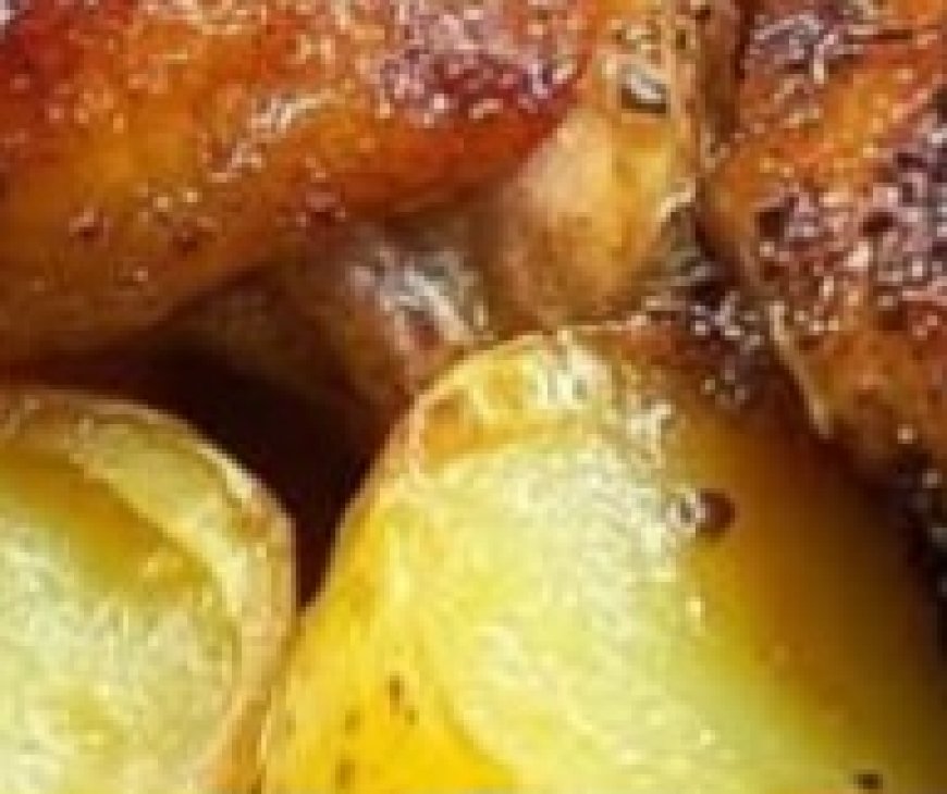 Garlic-Herb Chicken Thighs & Roasted Potatoes