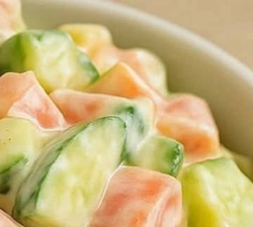 Creamy Cucumber Salad with Vegetables