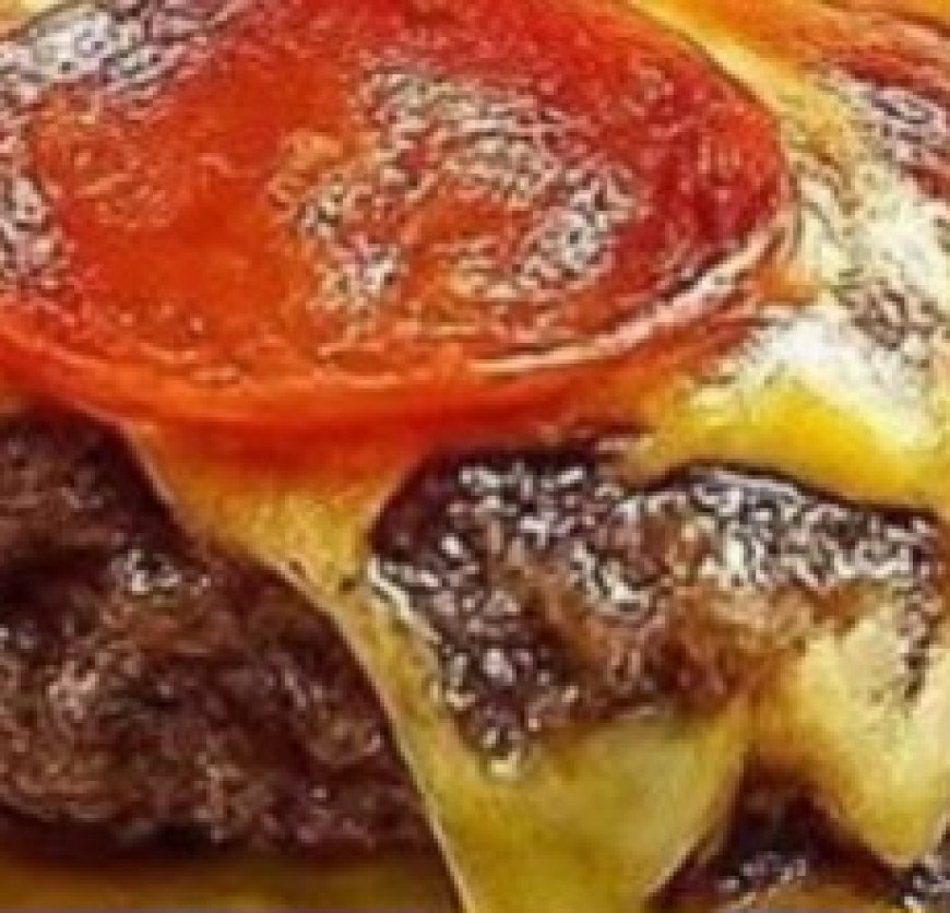 Ultimate Double Cheeseburger Pizza Stack