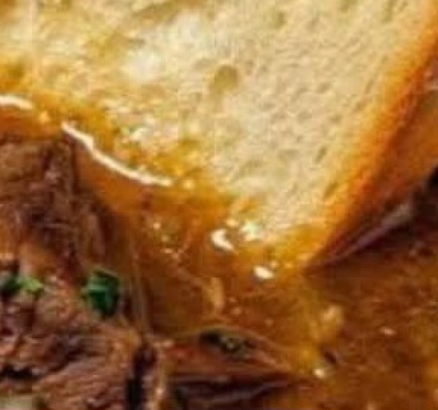 French Onion Beef Short Rib Soup