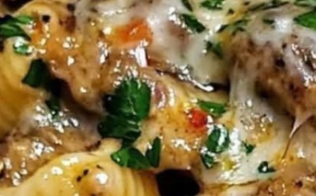 Garlic Butter Steak Bites & Creamy Parmesan Shells