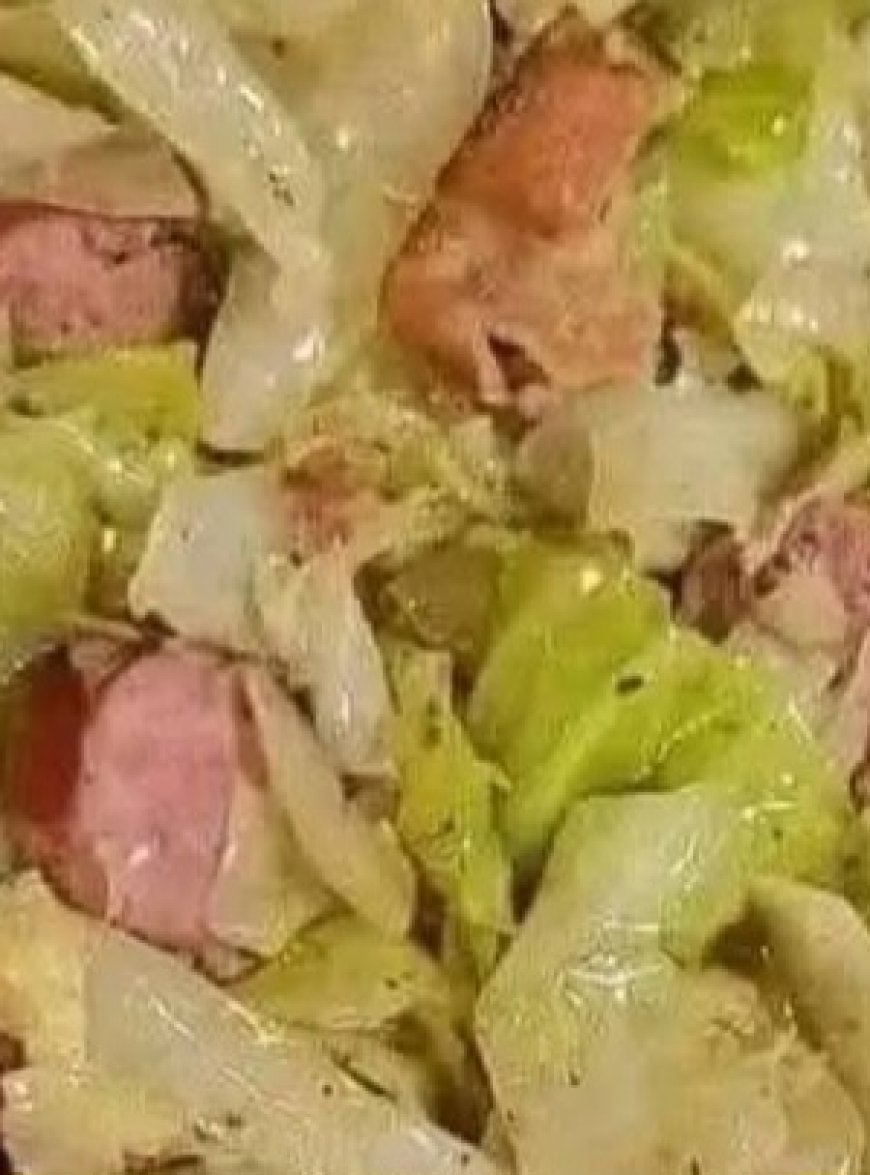 FRIED CABBAGE WITH BACON ONION AND GARLIC