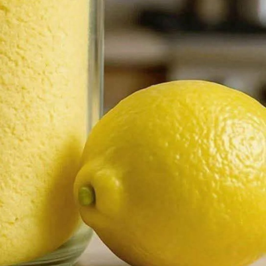 Making lemon powder is very easy: