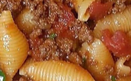 One-Pot Cheesy Beef and Shells