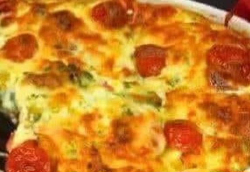 Creamy Broccoli and Cauliflower Bake