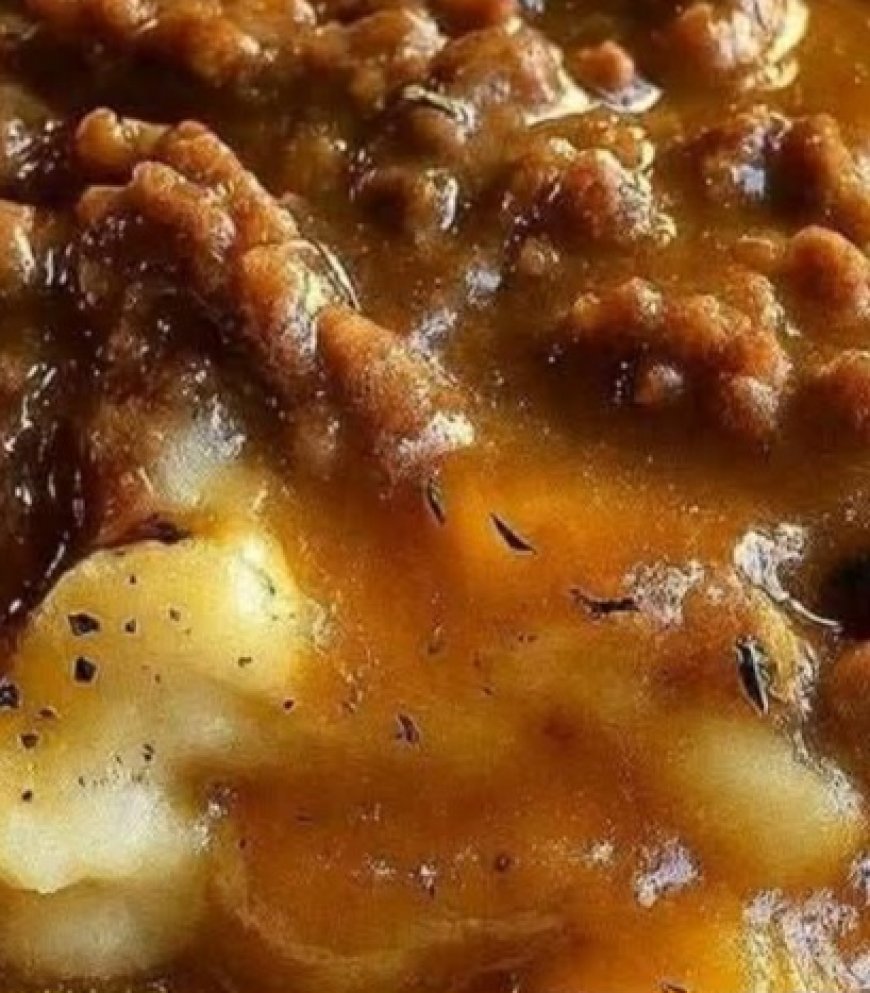 Recipe for Beef and Gravy with Mashed Potatoes