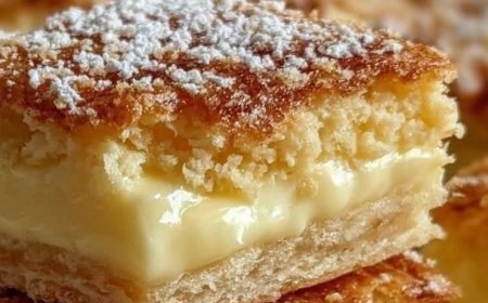 Vanilla Custard Cream Squares