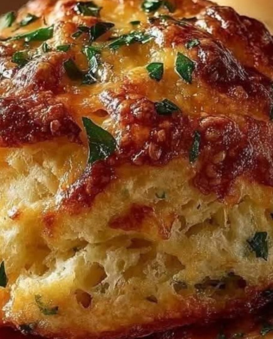 Crab Stuffed Cheddar Bay Biscuits with Lemon Butter