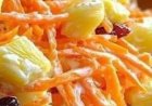 Carrot Salad with Pineapple and Raisins