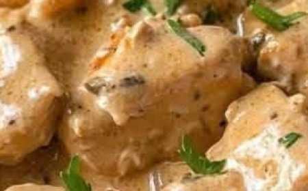 Homemade Chicken Stroganoff made from scratch