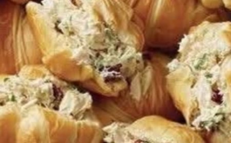 Mini Chicken Salad Croissant Sandwiches