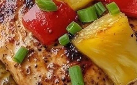 Teriyaki Chicken and Pineapple Foil Packets