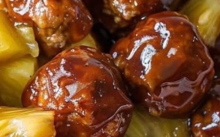 Pineapple BBQ Meatballs (Easy & Delicious)